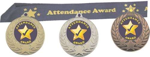 Attendance Budget Medal With FREE Ribbons 1